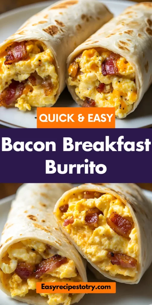 Bacon Breakfast Burrito