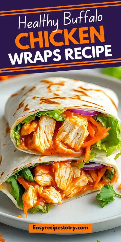 Buffalo Chicken Wraps healthy recipe