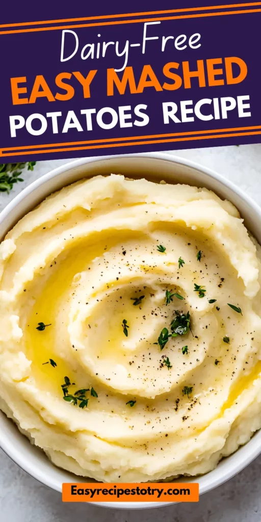 Dairy-Free Mashed Potatoes recipe
