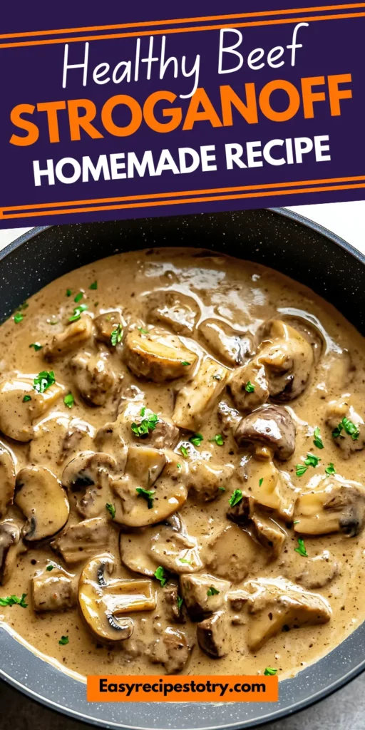 Healthy Beef Stroganoff Recipe