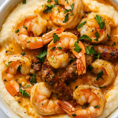 HomemadeCreamy Lowcountry Shrimp and Grits