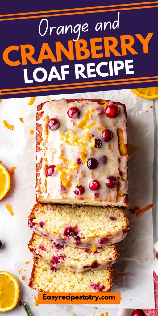 Orange and Cranberry Loaf recipe