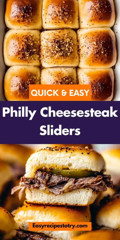 Philly Cheesesteak Sliders