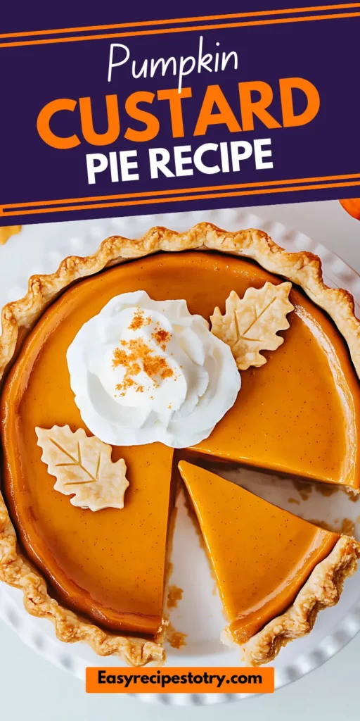 pumpkin custard pie
