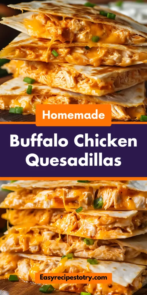 Buffalo Chicken Quesadillas