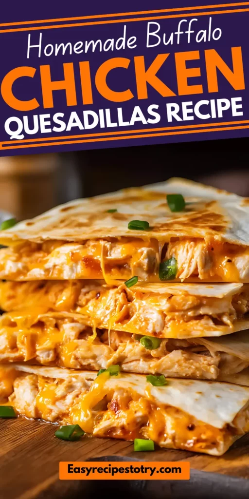 Buffalo Chicken Quesadillas recipe