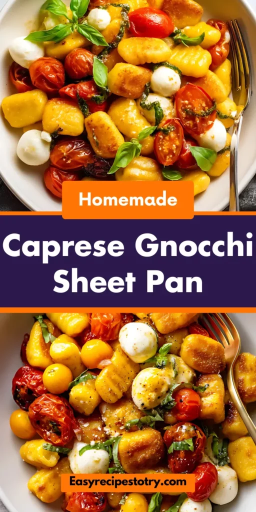 Caprese Gnocchi Sheet Pan