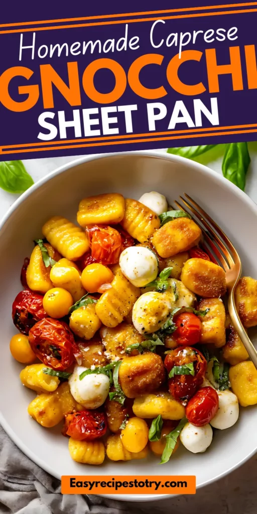 Caprese Gnocchi Sheet Pan recipe