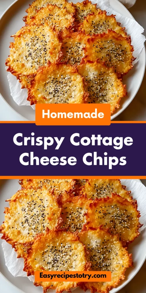 Crispy Cottage Cheese Chips