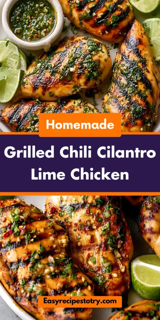 Grilled Chili Cilantro Lime Chicken