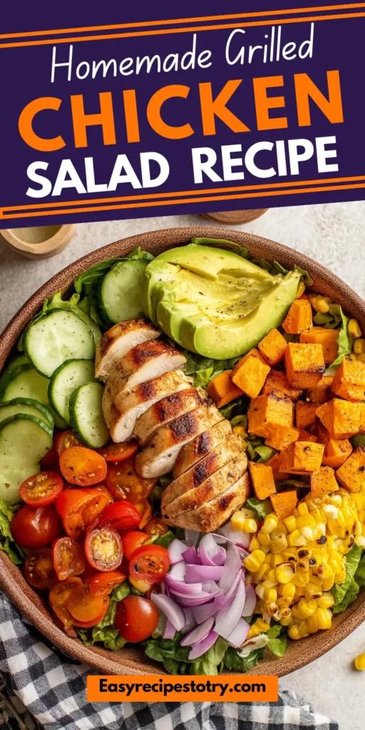 Homemade Grilled Chicken Salad