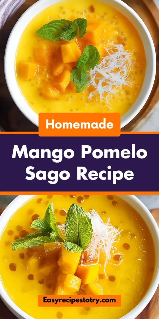 Mango Pomelo Sago Recipe