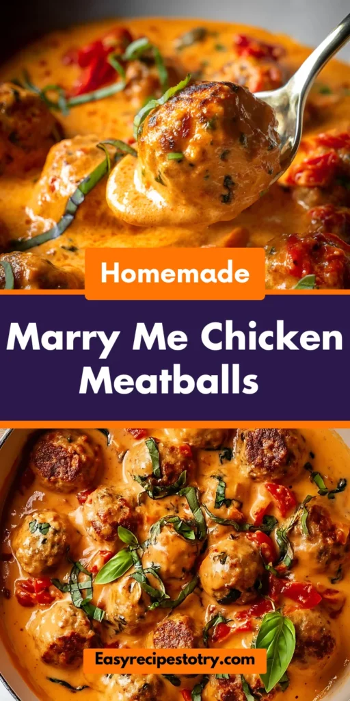 Marry Me Chicken Meatballs