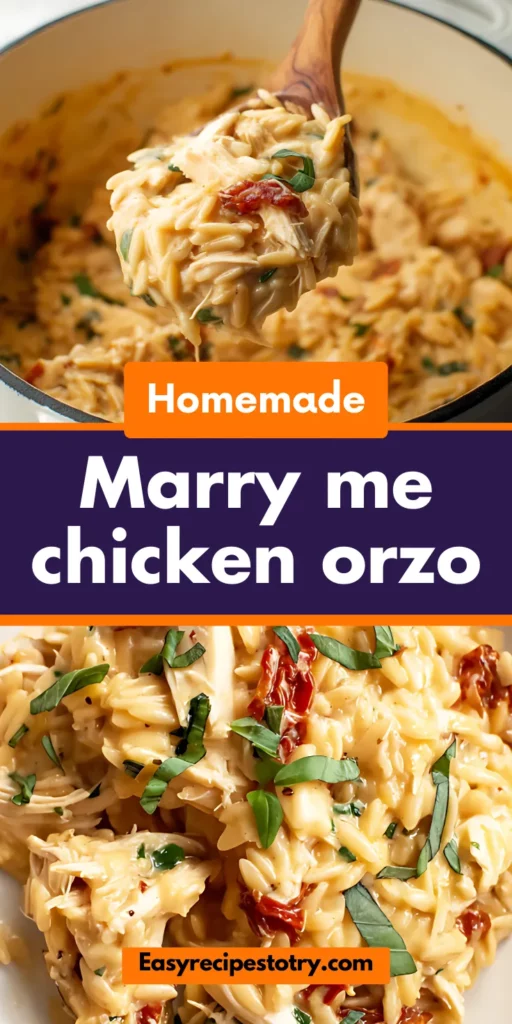 Marry me chicken orzo