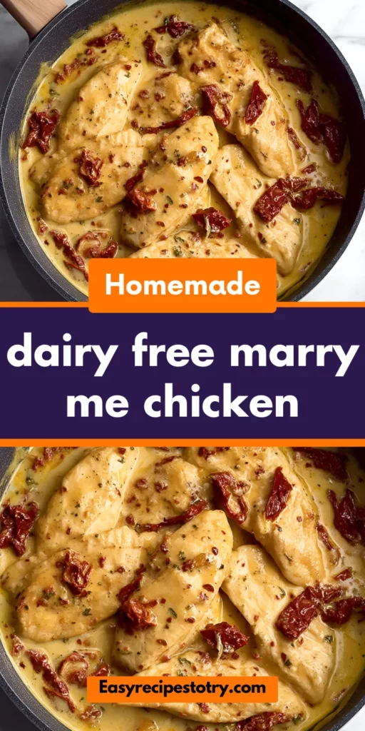 dairy free marry me chicken
