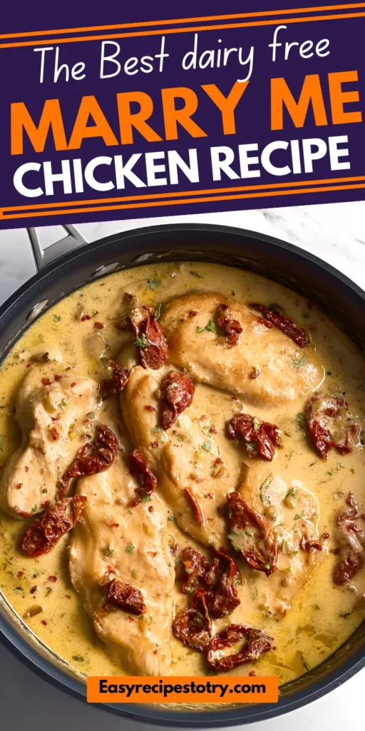 dairy free marry me chicken recipe