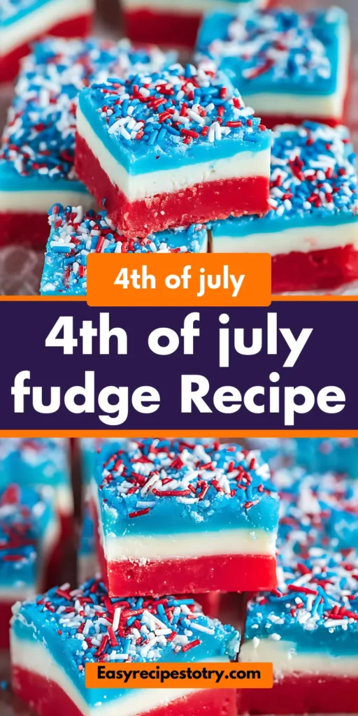 4th of july fudge Recipe
