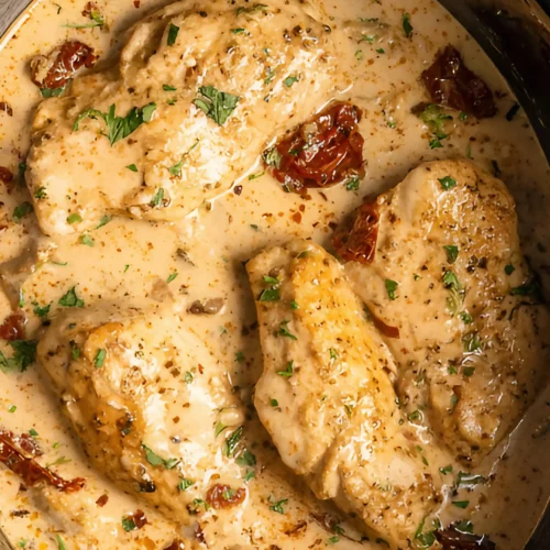 Creamy chicken in slow cooker