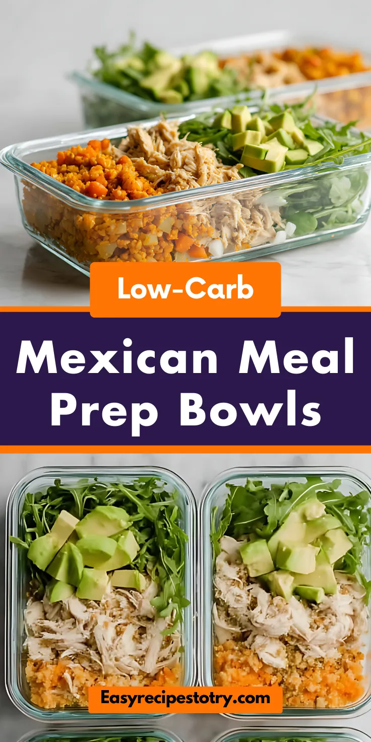 Healthy Low-Carb Mexican Meal Prep Bowls