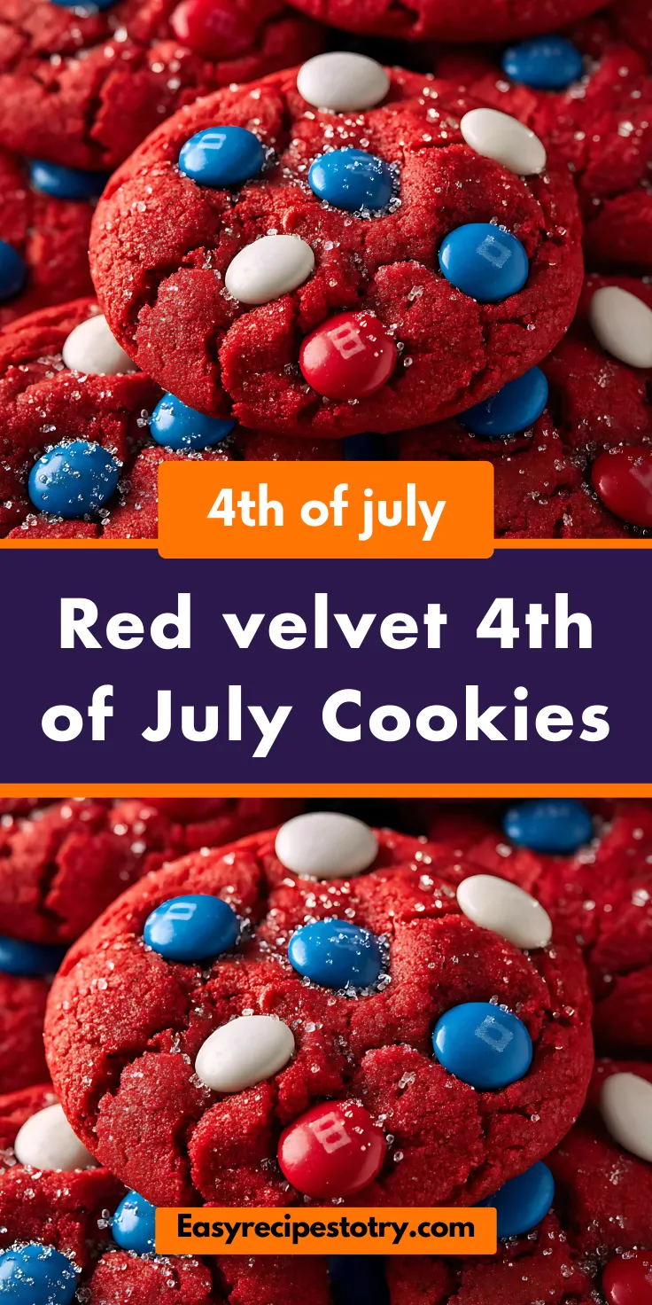 Red velvet 4th of July Cookies