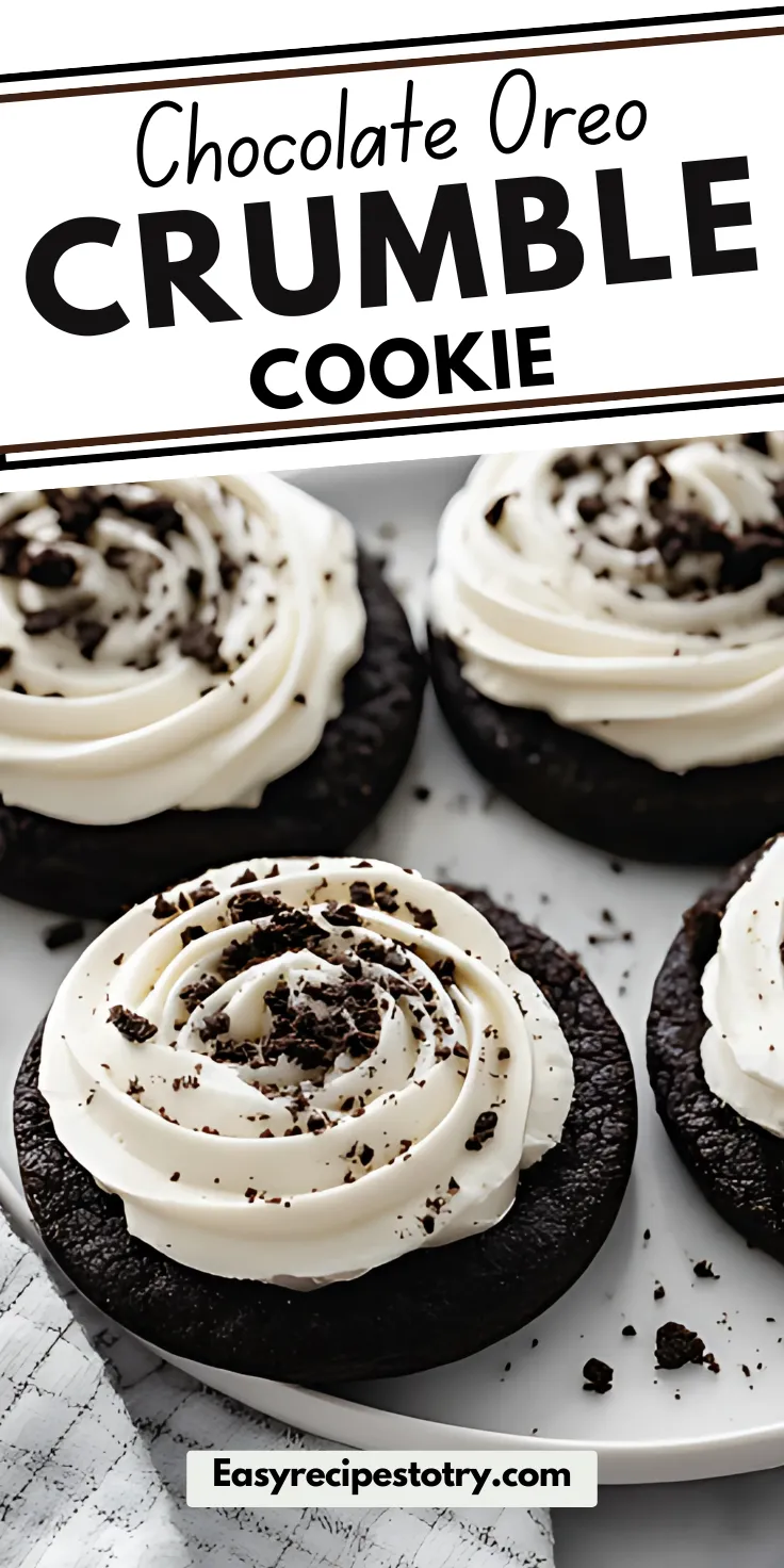 Chocolate Oreo Crumbl Cookie recipe
