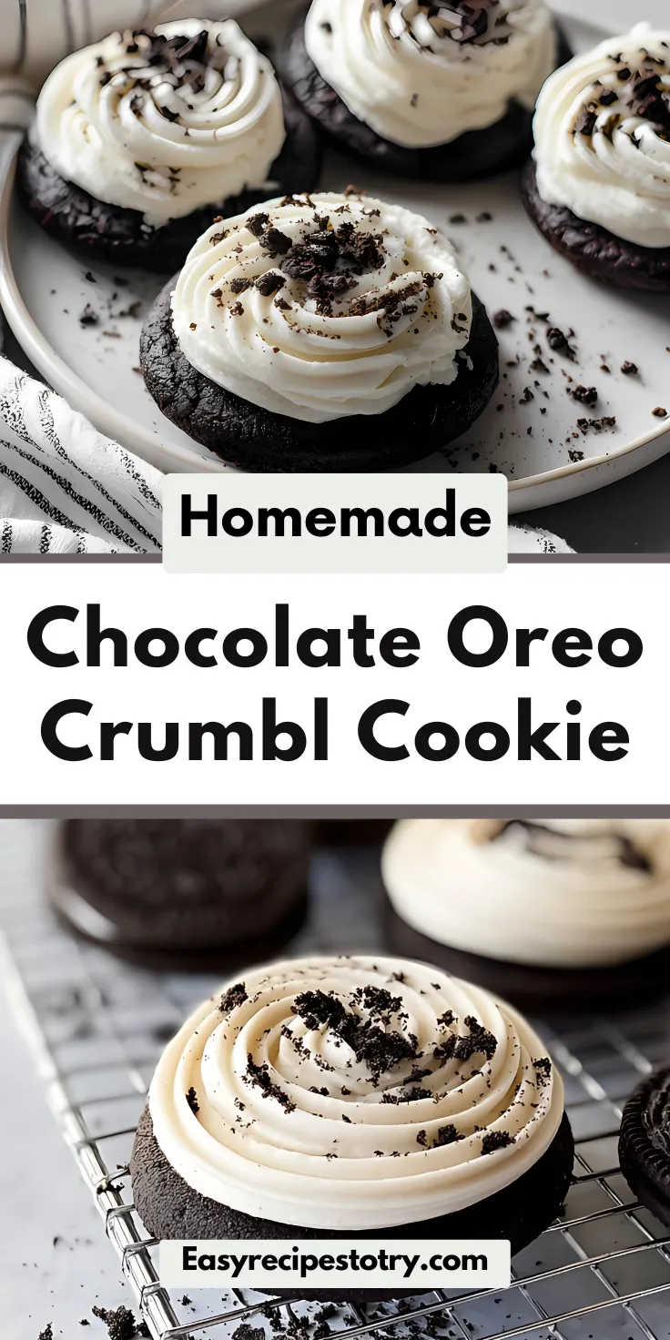 Chocolate Oreo Crumbl Cookie