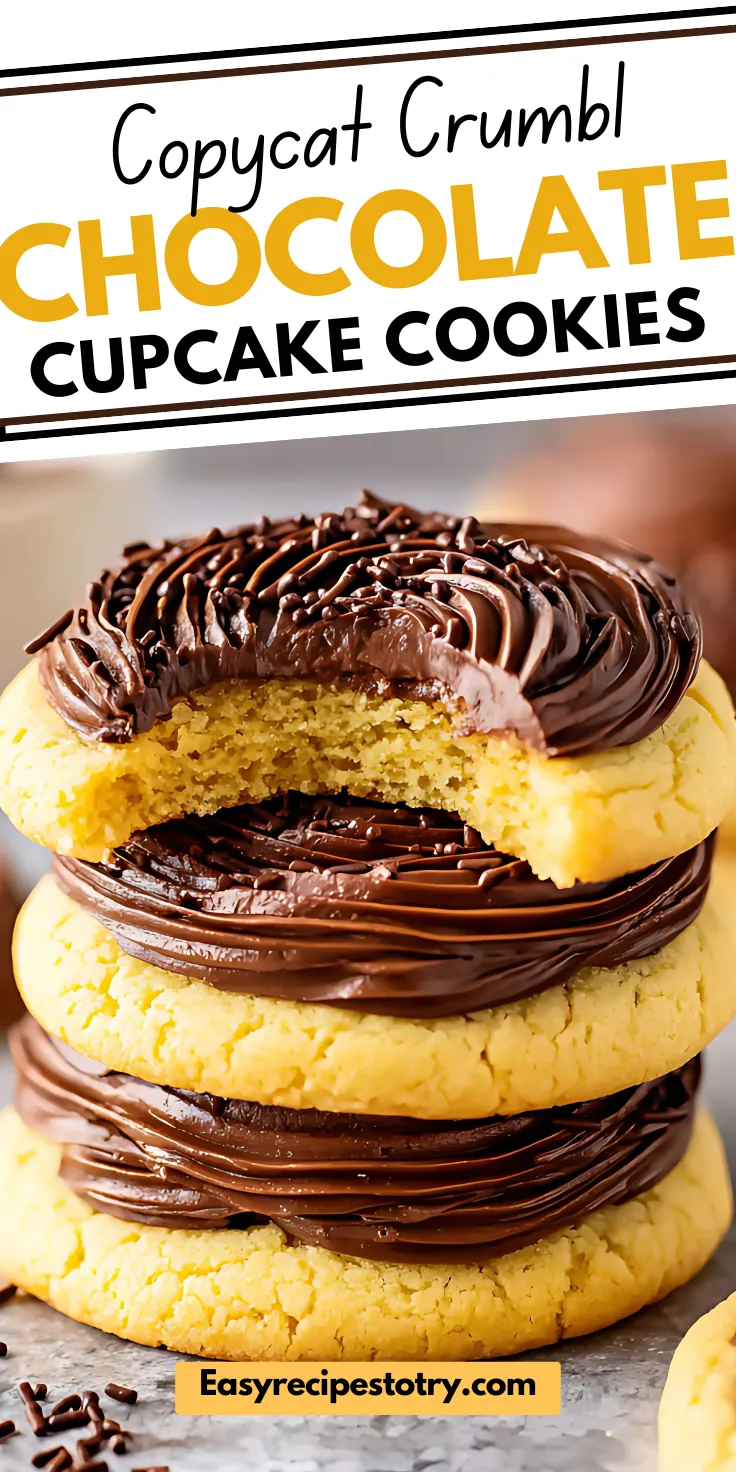 Copycat Crumbl Chocolate Cupcake Cookies recipe
