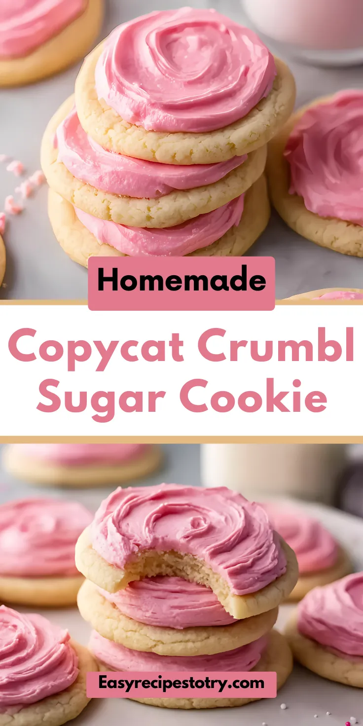 Copycat Crumbl Sugar Cookie Recipe