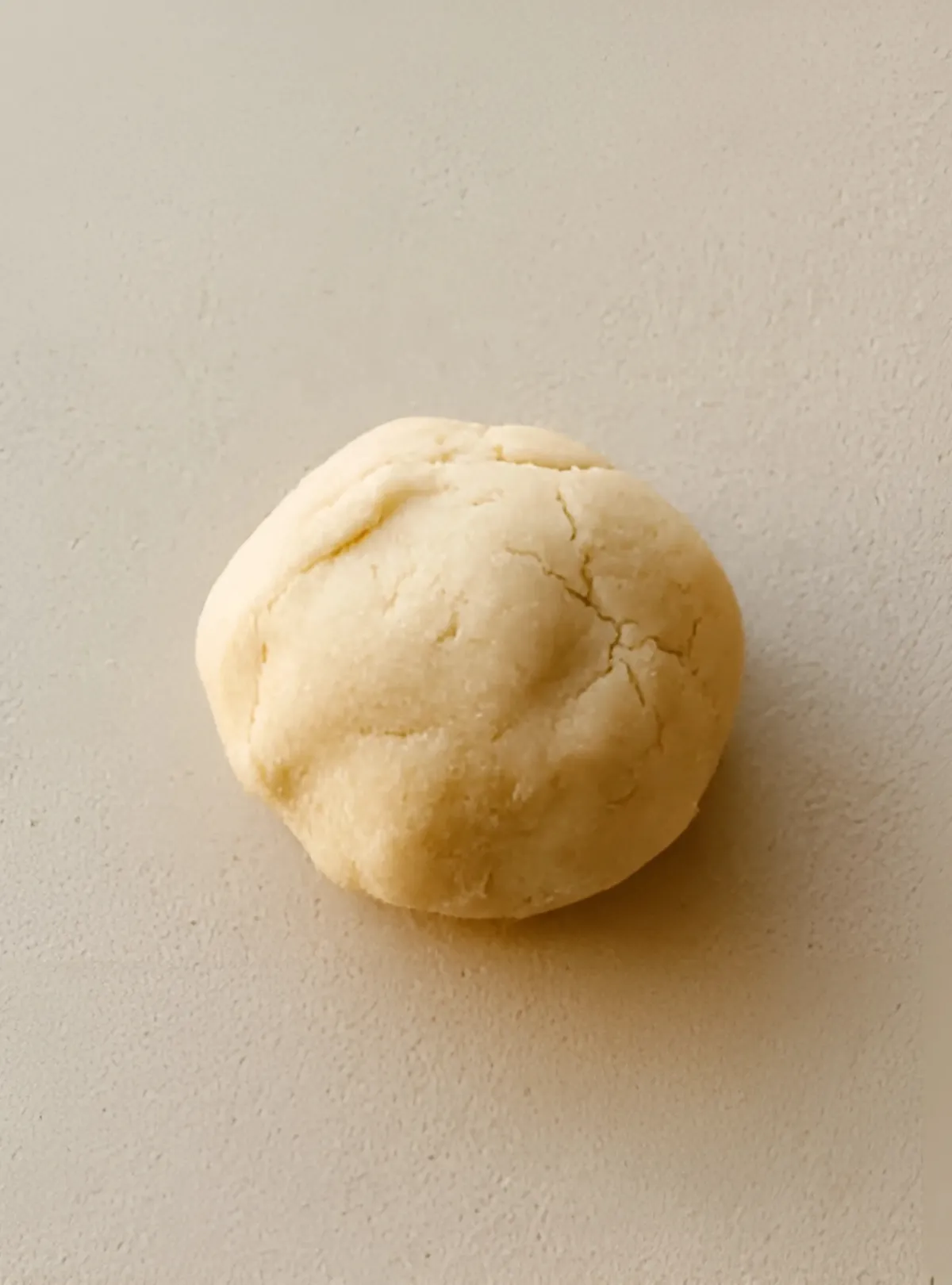 Raw sugar cookie dough ball