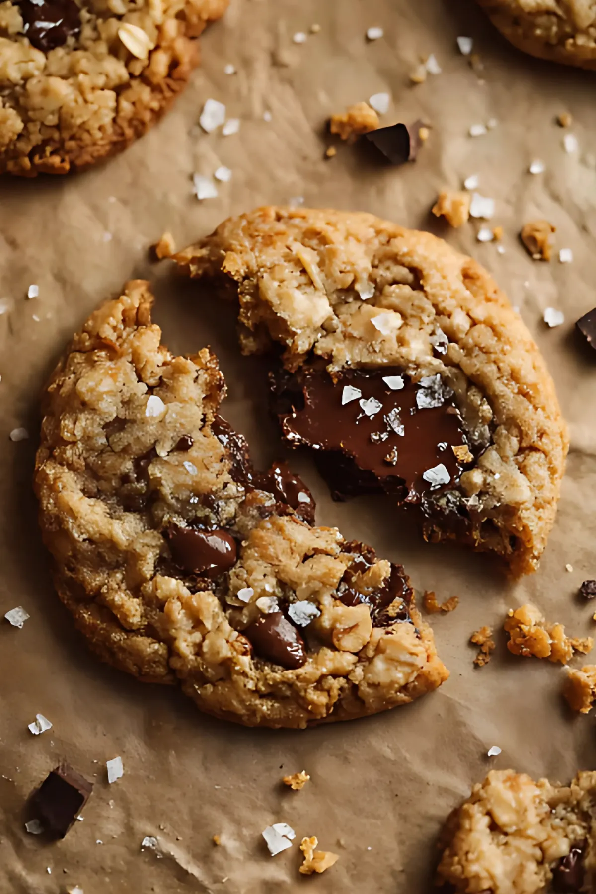soft cookie with gooey chocolate center