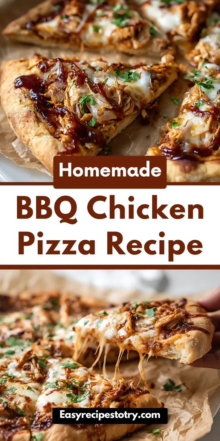 BBQ Chicken Pizza with Homemade Sauce