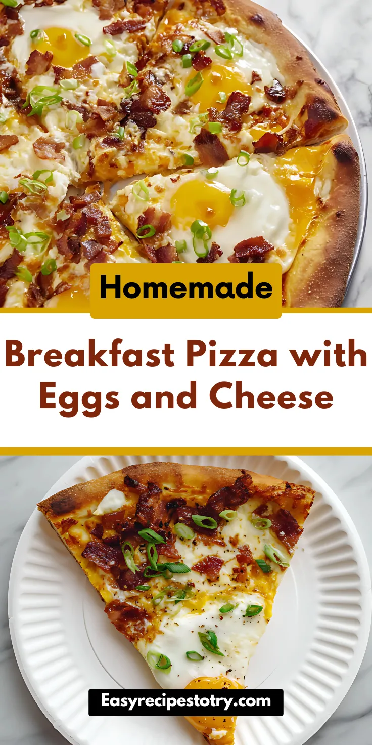 Breakfast Pizza with Eggs and Cheese