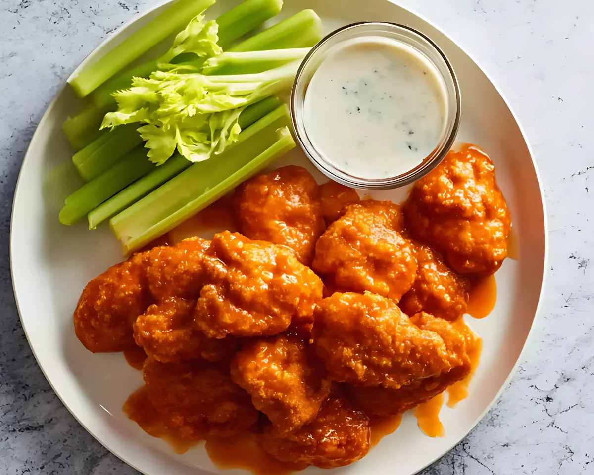 Buffalo wings with celery ranch