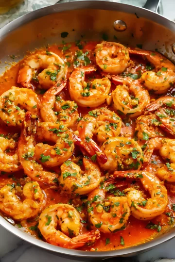 Crevettes sautées à la sauce épicée