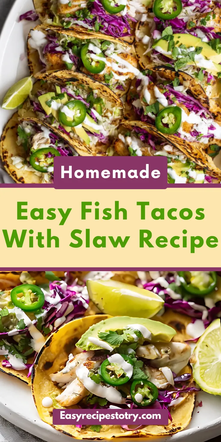 Easy Fish Tacos with Slaw