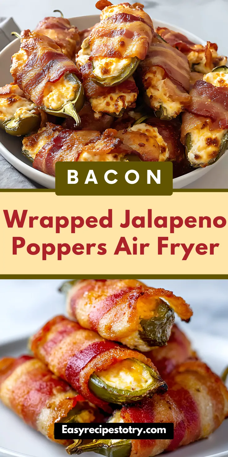 bacon wrapped jalapeno poppers air fryer