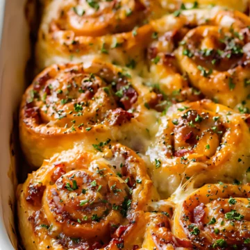 baked ham cheese rolls
