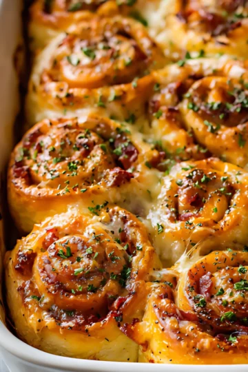 baked ham cheese rolls