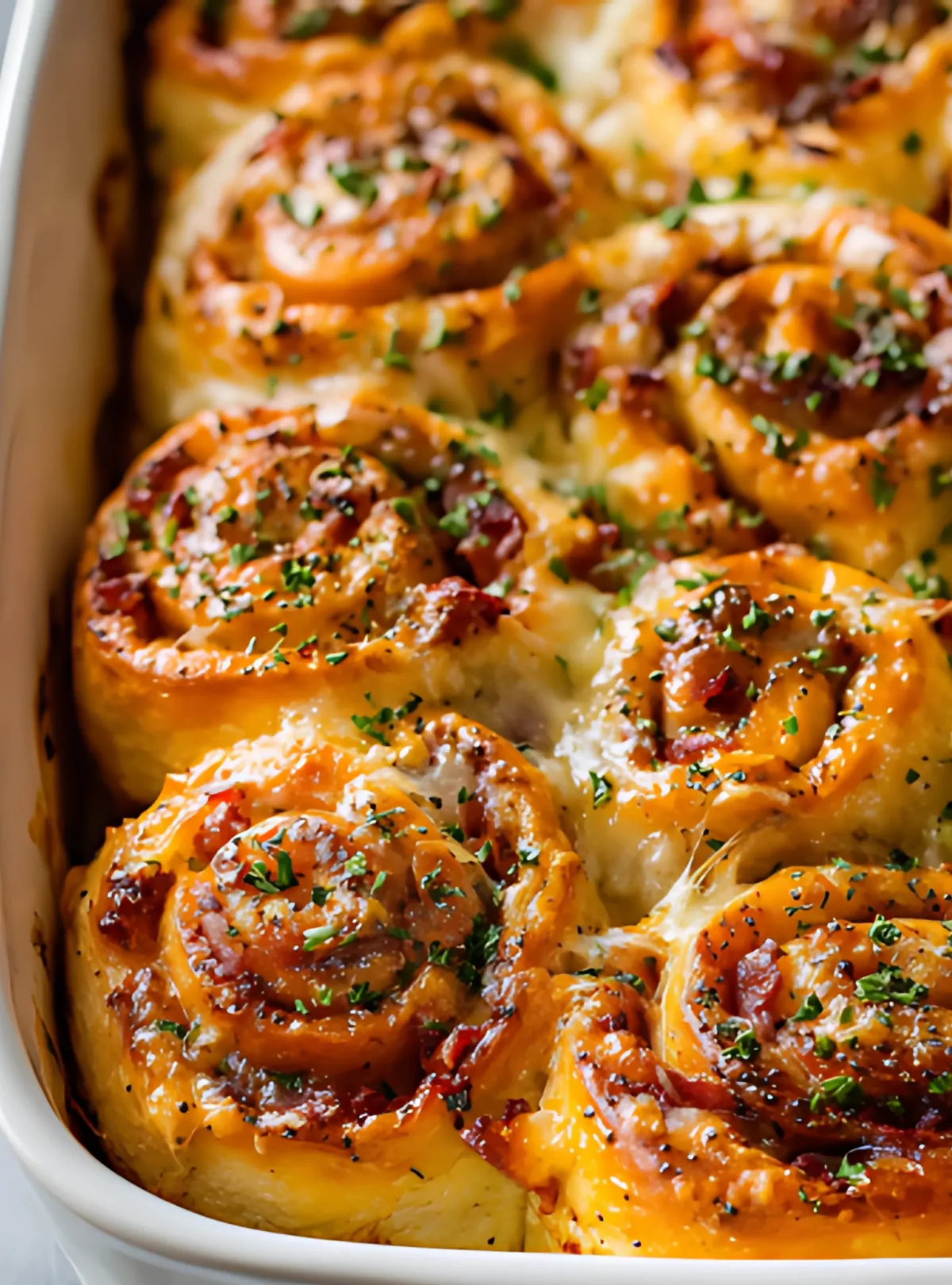 baked ham cheese rolls