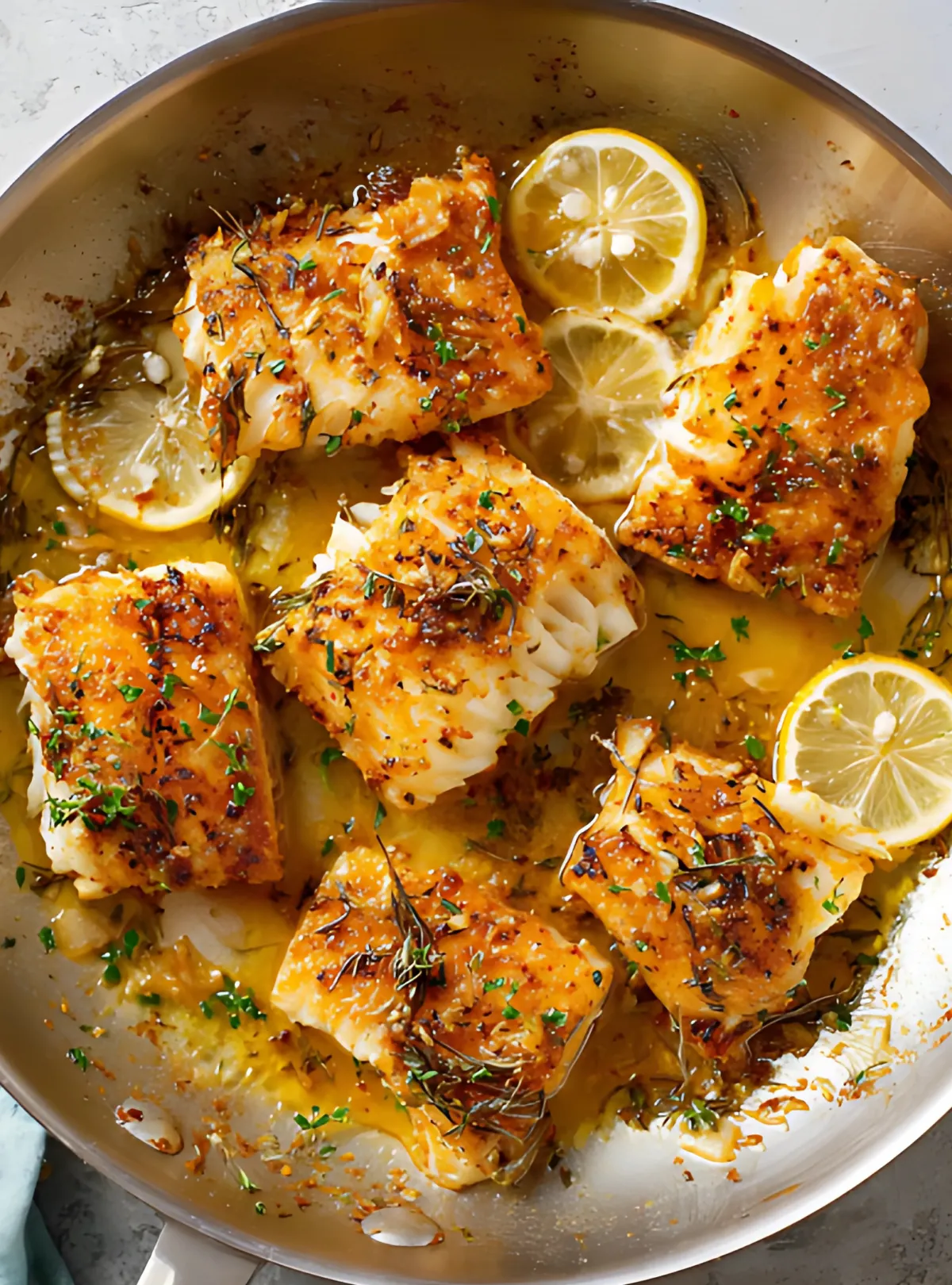 cod fillets in lemon butter