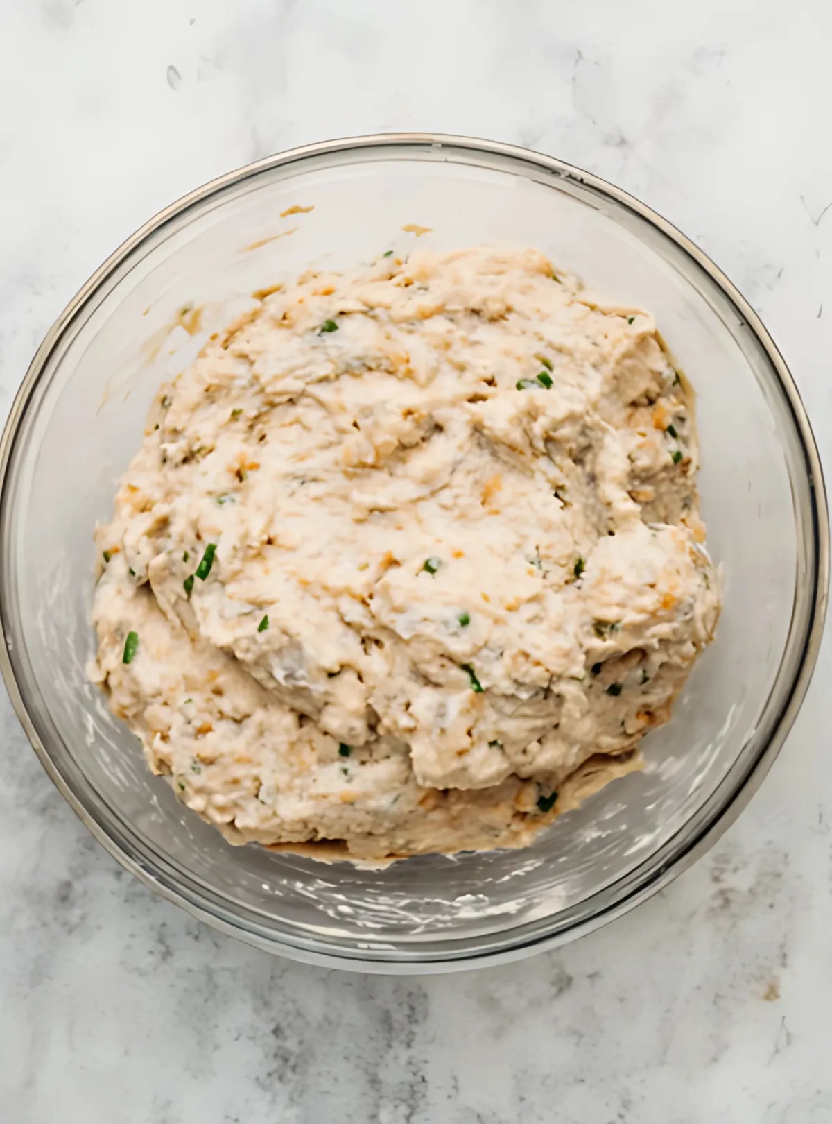 mixed mushroom cheese filling in bowl