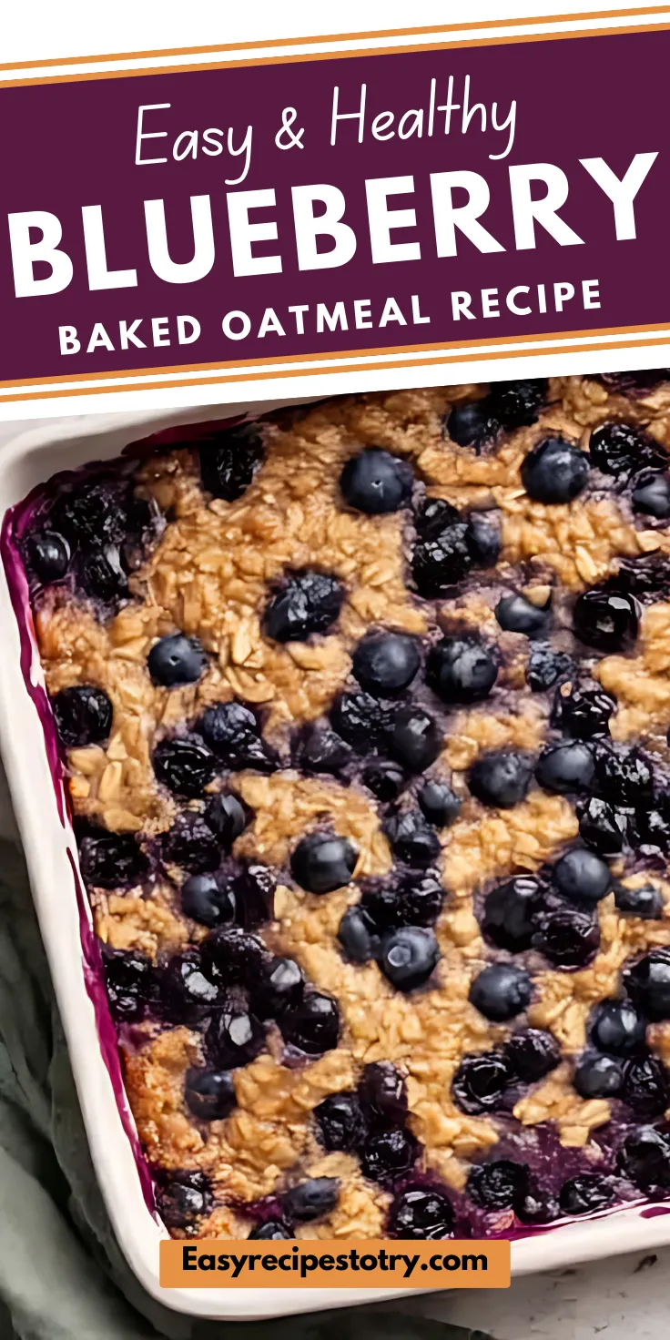 Blueberry Baked Oatmeal