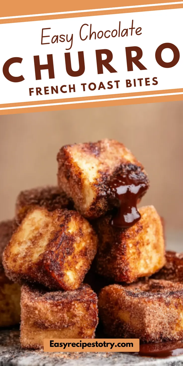 Chocolate Churro French Toast Bites recipe