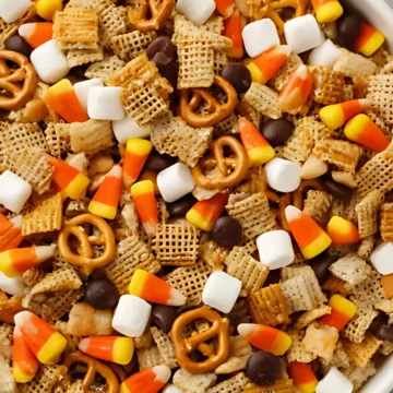 Halloween Chex Mix bowl