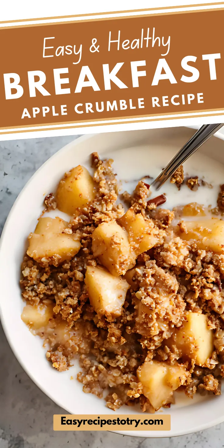 Healthy Breakfast Apple Crumble recipe