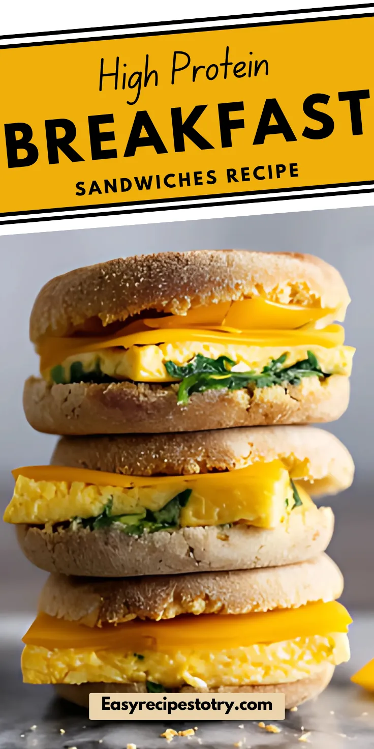 High Protein Breakfast Sandwiches recipe