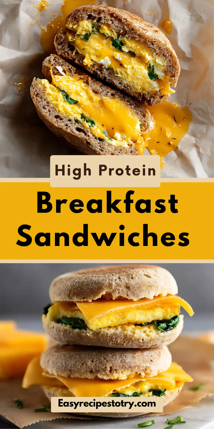 High Protein Breakfast Sandwiches