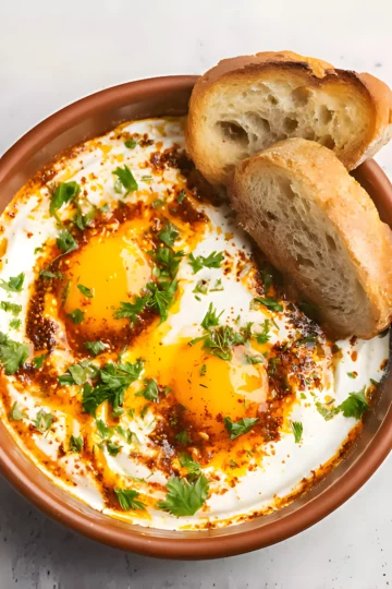 Turkish eggs bowl