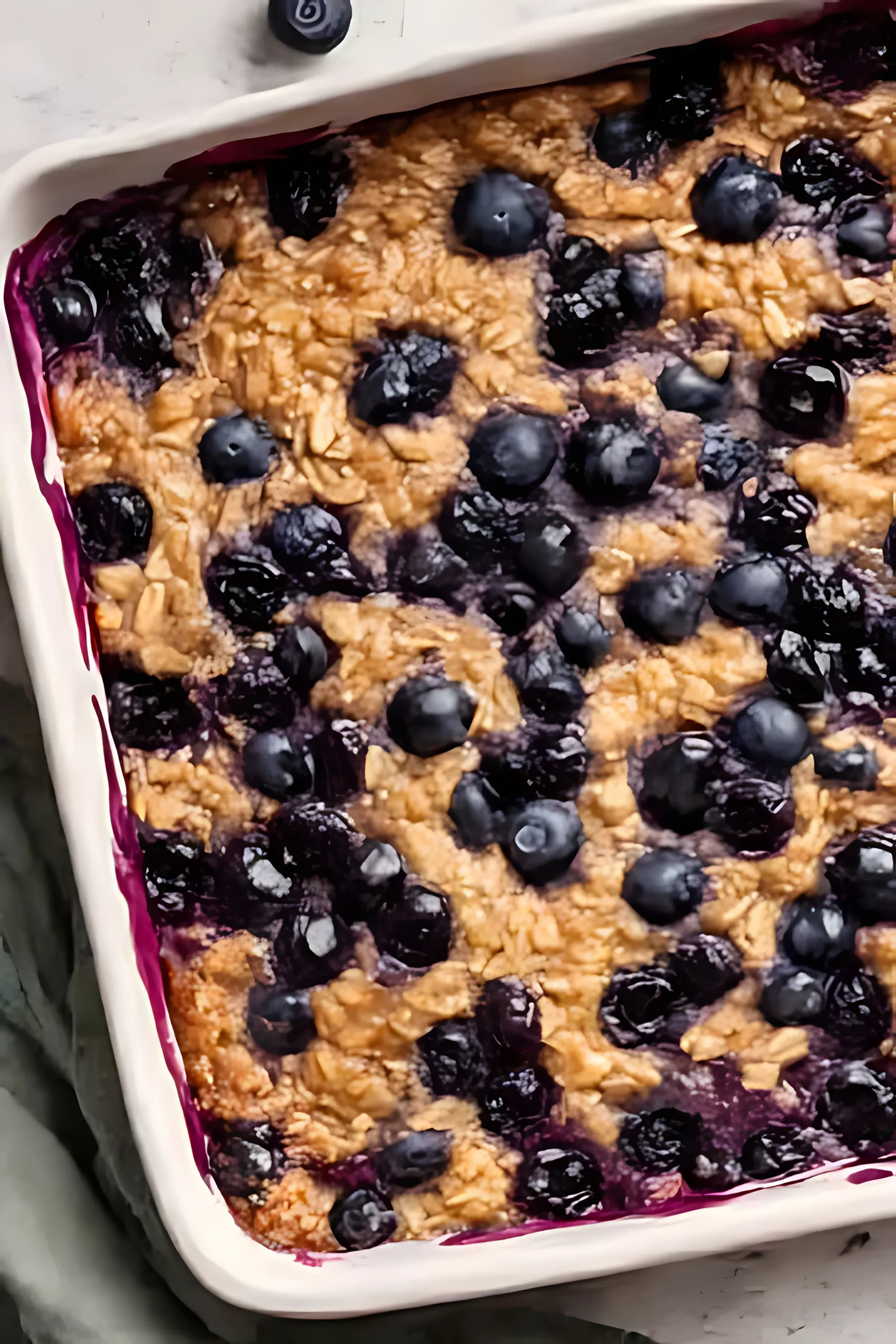 blueberry baked oatmeal corner