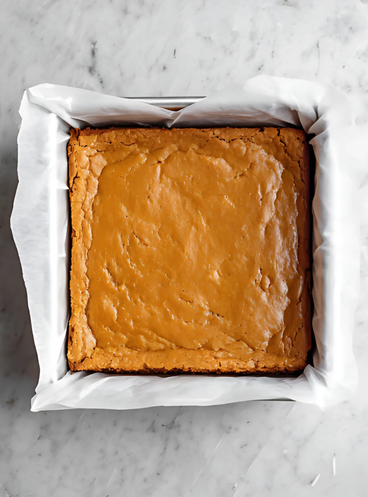 Baked blondie slab